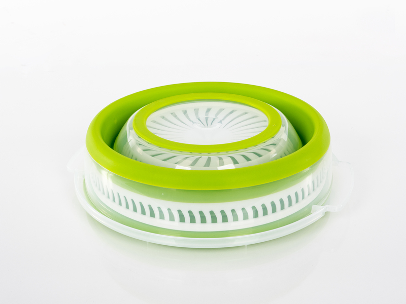 Centrifuga pieghevole per insalata, verde