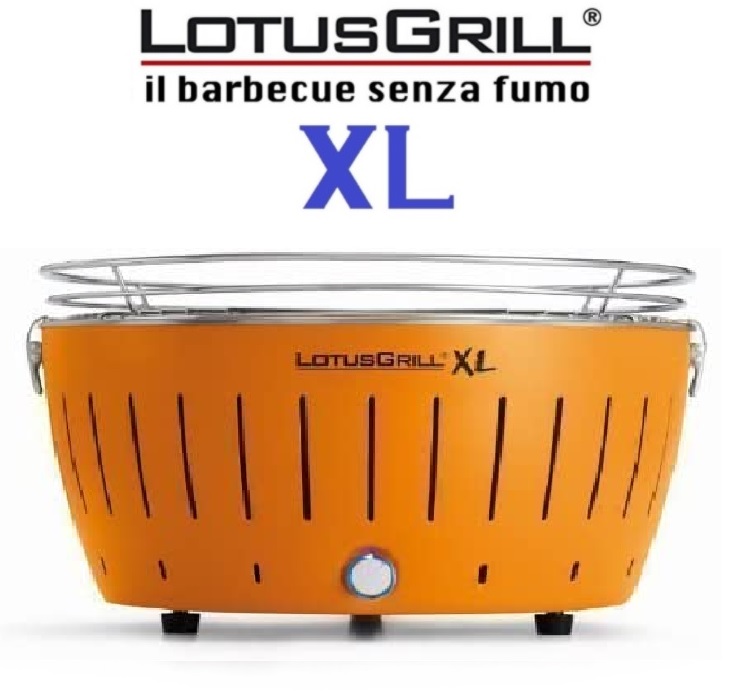 BARBECUE PORTATILE A CARBONELLA/USB- BBQ LOTUSGRILL XL ARANCIONE