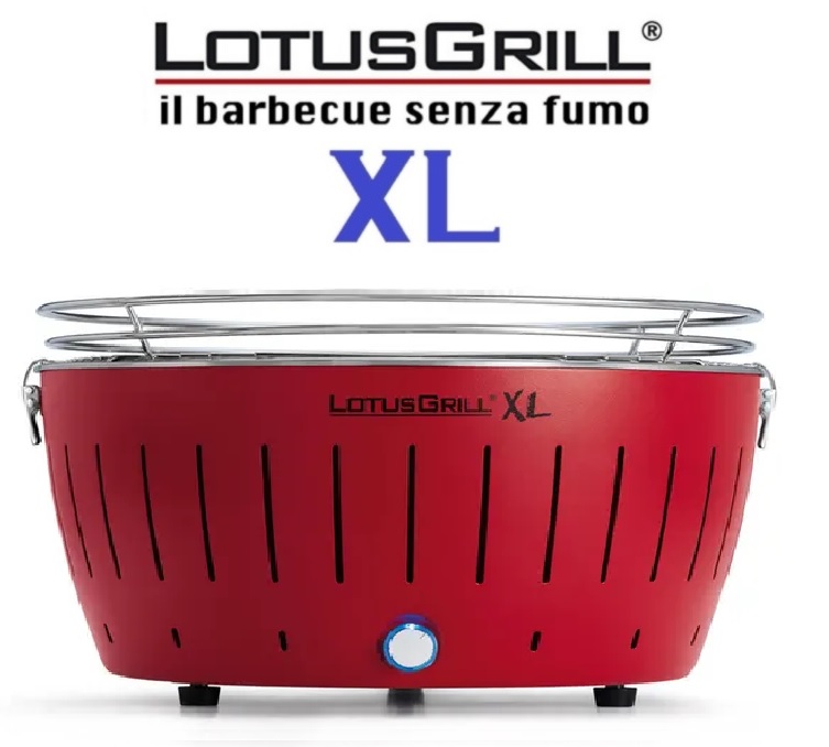 BARBECUE PORTATILE A CARBONELLA/USB - BBQ LOTUSGRILL XL ROSSO